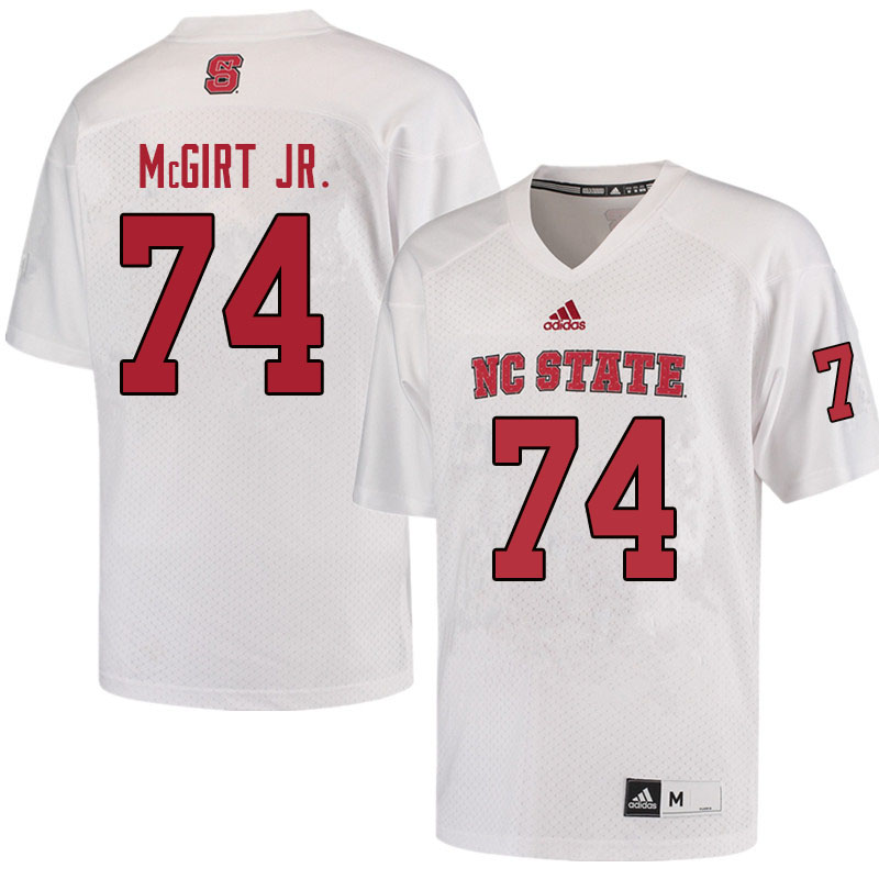 Men #74 Emanuel McGirt Jr. NC State Wolfpack College Football Jerseys Sale-Red - Click Image to Close